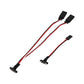 INJORA Magnetic Snap-on JR Extension Cable 1-to-2 Y