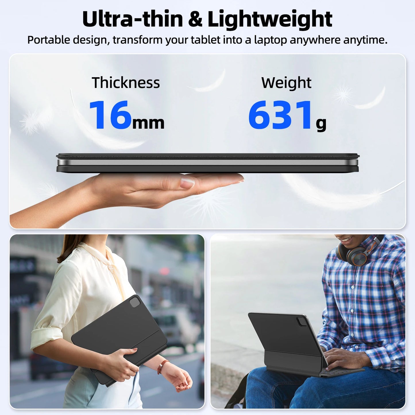 GOOJODOQ Magic Keyboard Case for iPad Pro 11