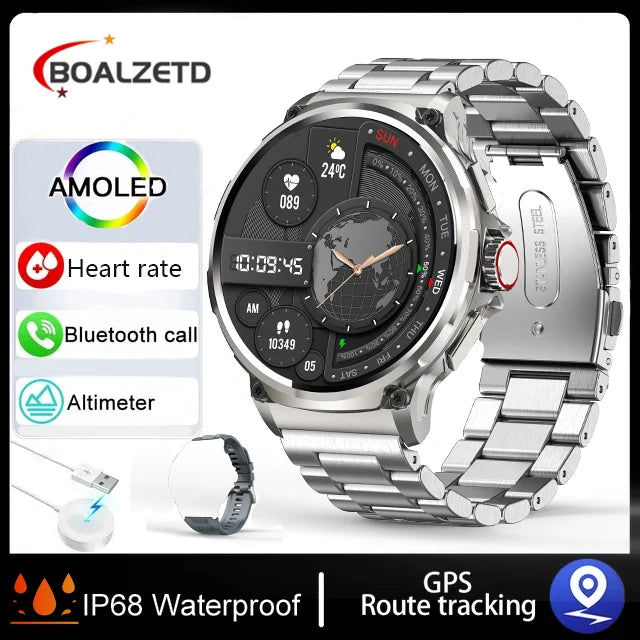 New 710mAh Bluetooth Call Smart Watch Men Sports