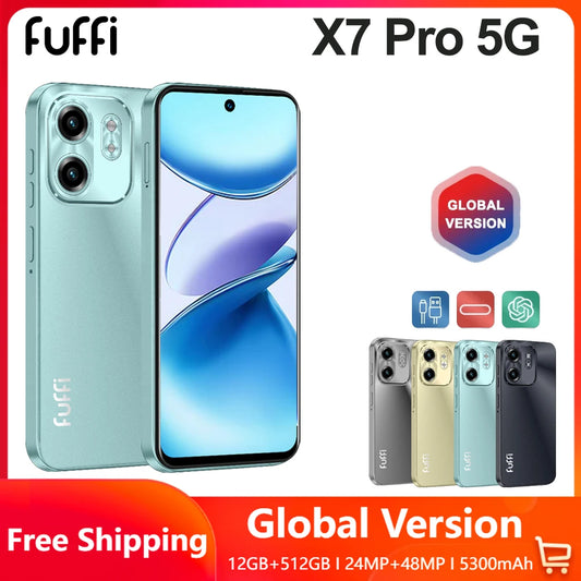 FUFFI X7 Pro Smartphones Cellphone Android 14 6.56