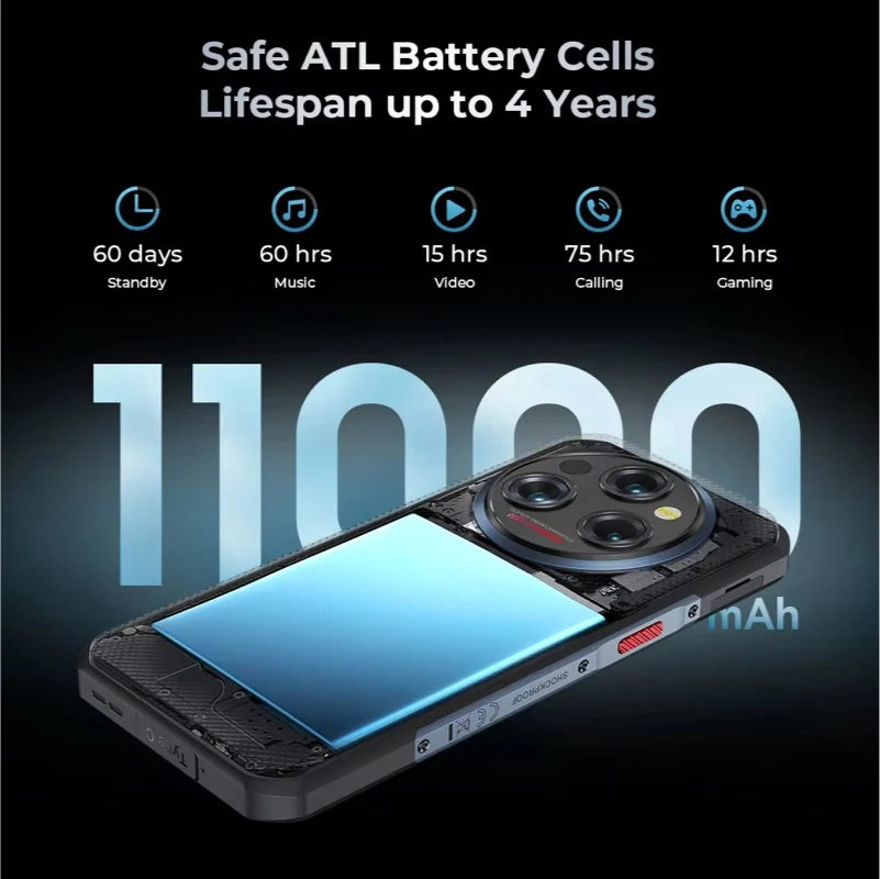 Oukitel WP35 5G Rugged Smartphone 11000 mAh 24GB+256GB
