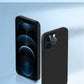 Luxury Black Silicone Matte Phone Case For iPhone