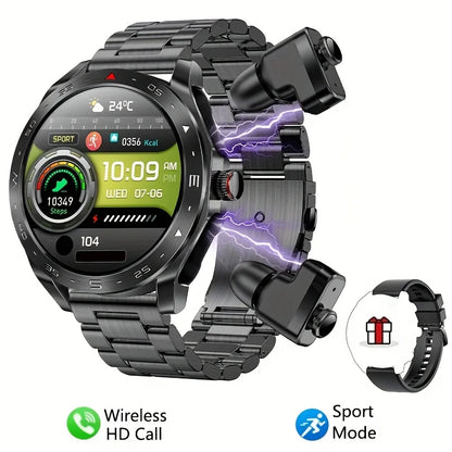 2024 New Smart Watch TWS 2-in-1 Bluetooth Earphones