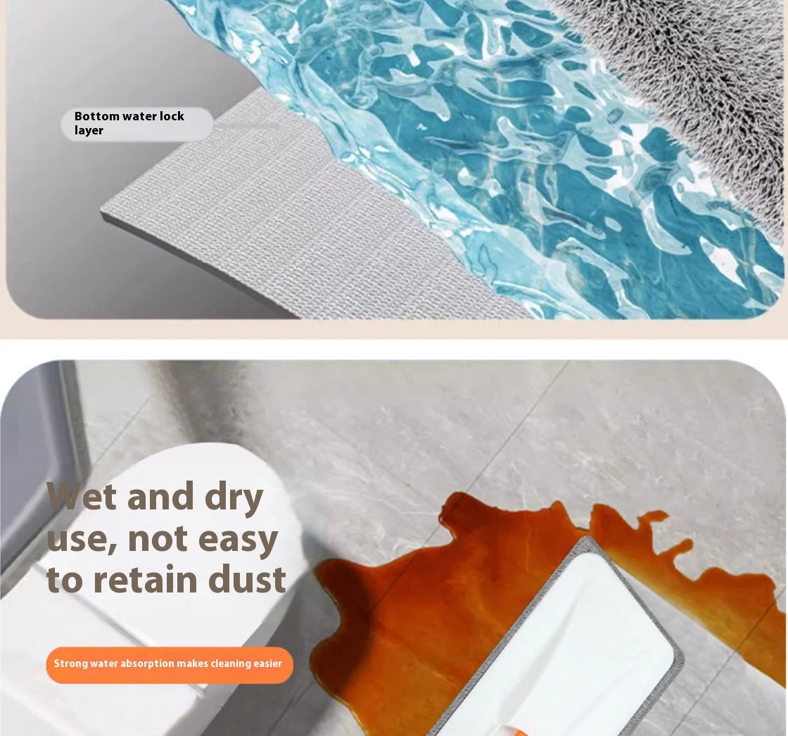 New Large Household Spray Mop With Replaceable Microfiber