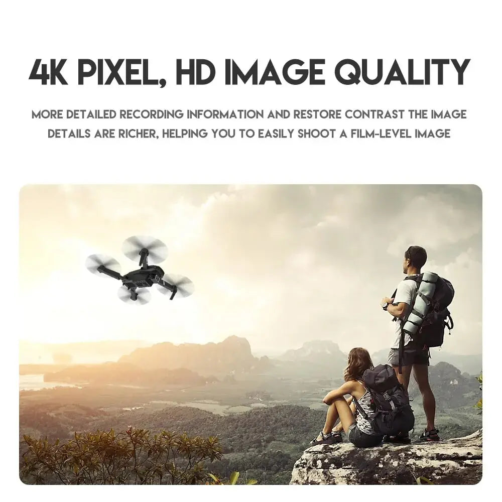 Hot-Selling E88 Smart Drone, One-Click Takeoff, Dual Camera