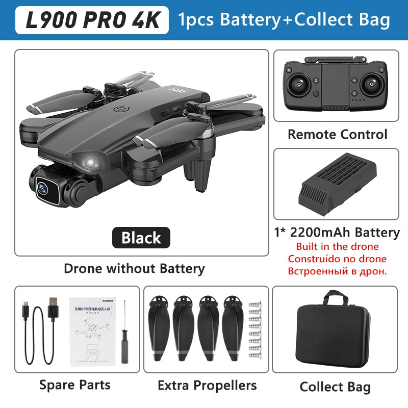 LYZRC L900 PRO GPS Drone 4K Professional HD