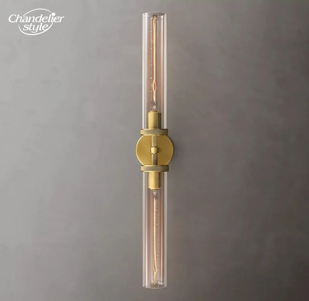 Modern Glass Wall Lamps Lustre LED Lambeth Knurled
