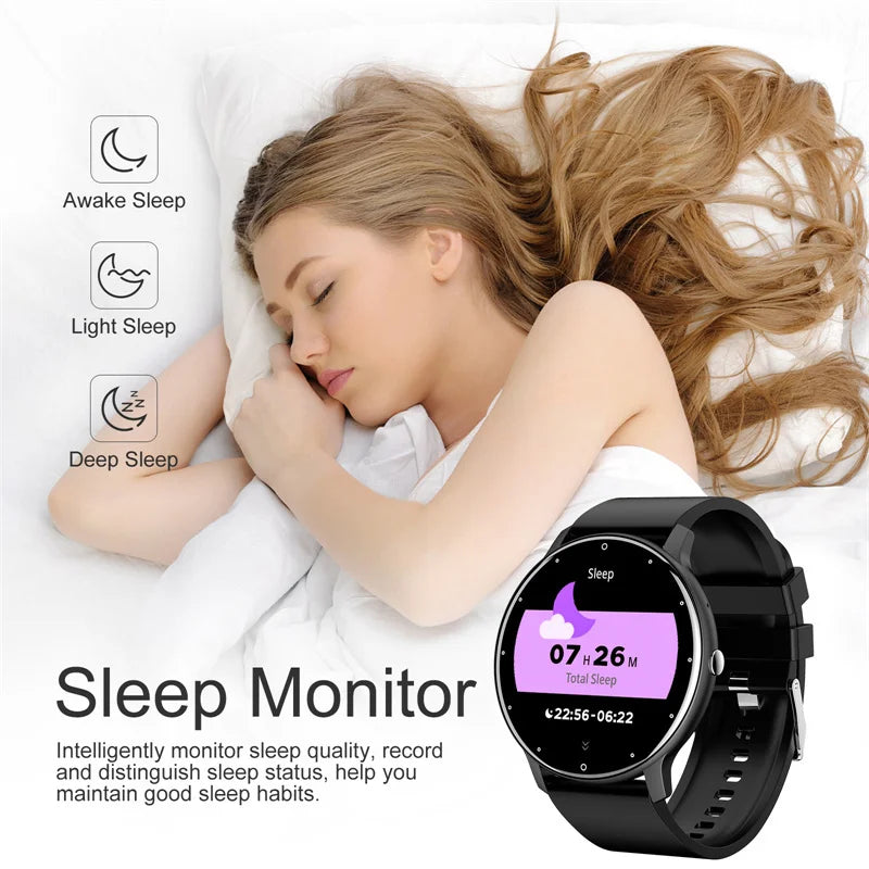LIGE Smart Watch Women Men Full Touch Screen Bluetooth