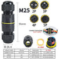 IP68 Outdoor Waterproof Junction Box Electrical Cable Connector,