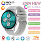 2024 New GPS Smart Watch Women True AMOLED