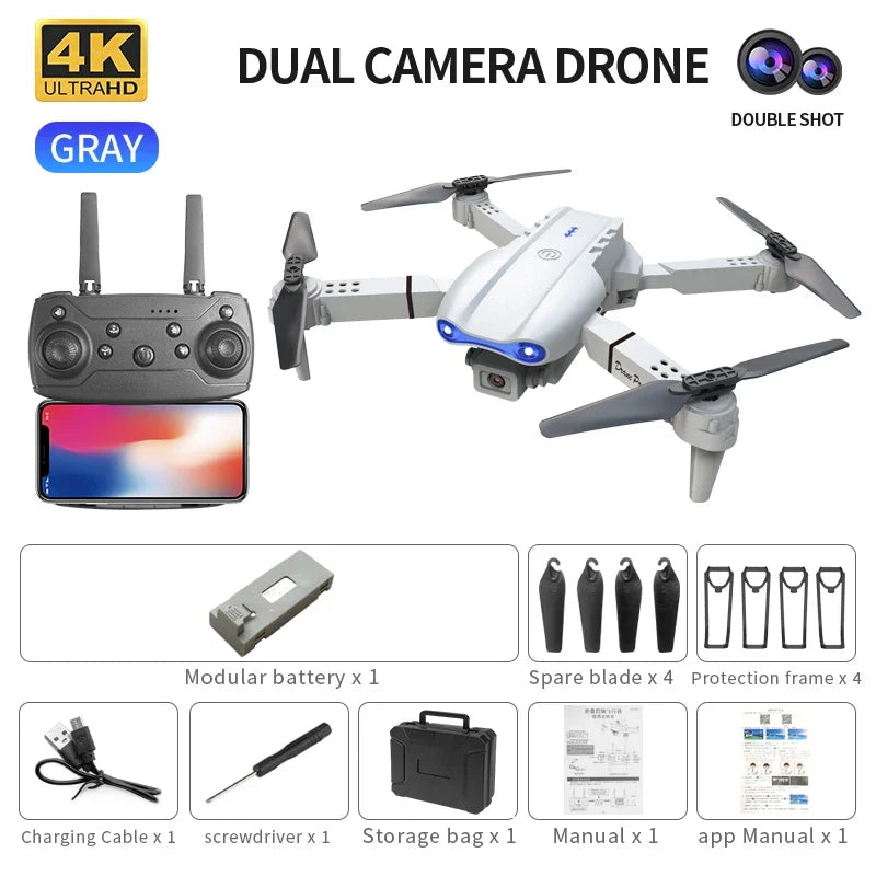 E99pro K3 Foldable Mini Drone - 4K HD