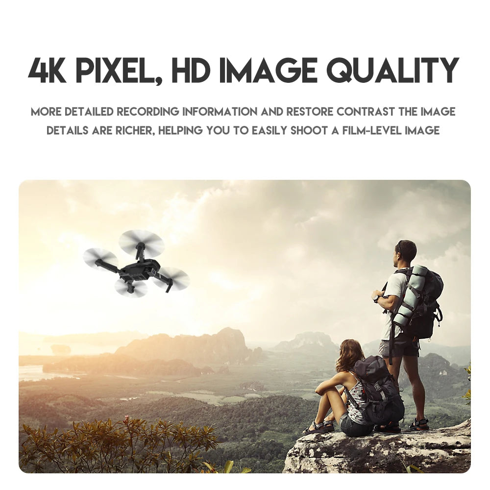 New E88Pro RC Drone 4K Professinal With 1080P