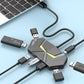 0.6CM/1.2M HUB 7-port Compatible USB2.0 Expansion Splitter Laptop