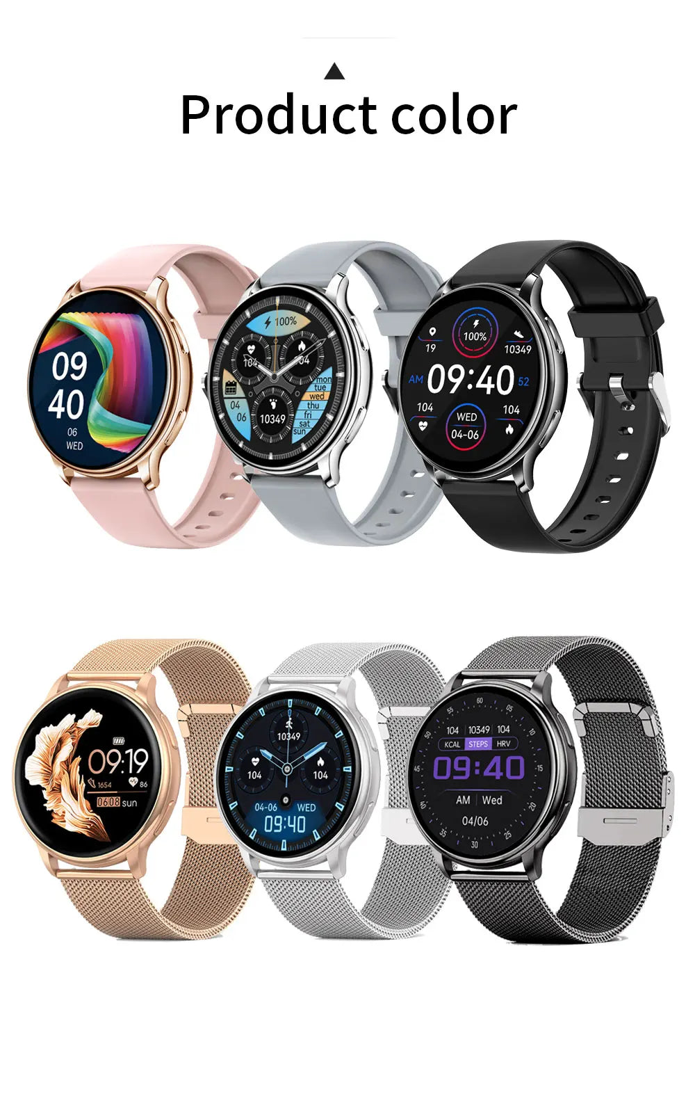 MEVADEN Bluetooth Call Smart Watch Women Custom Dial
