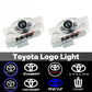 2pcs LED Car door welcome light logo light