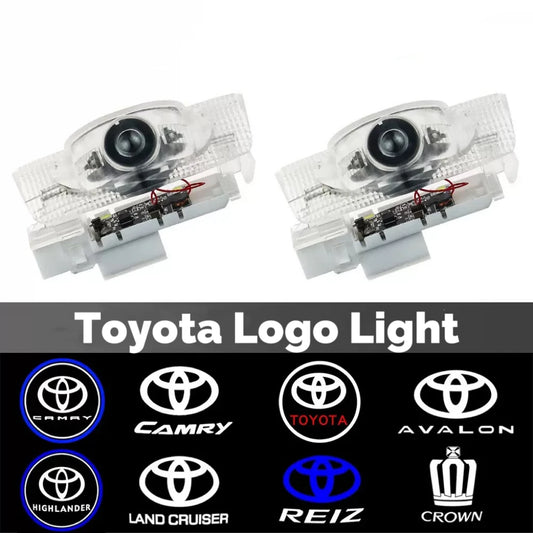 2pcs LED Car door welcome light logo light