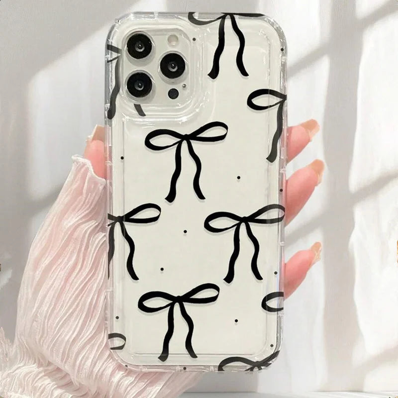 Cute Pink Heart Bow Case for IPhone 16