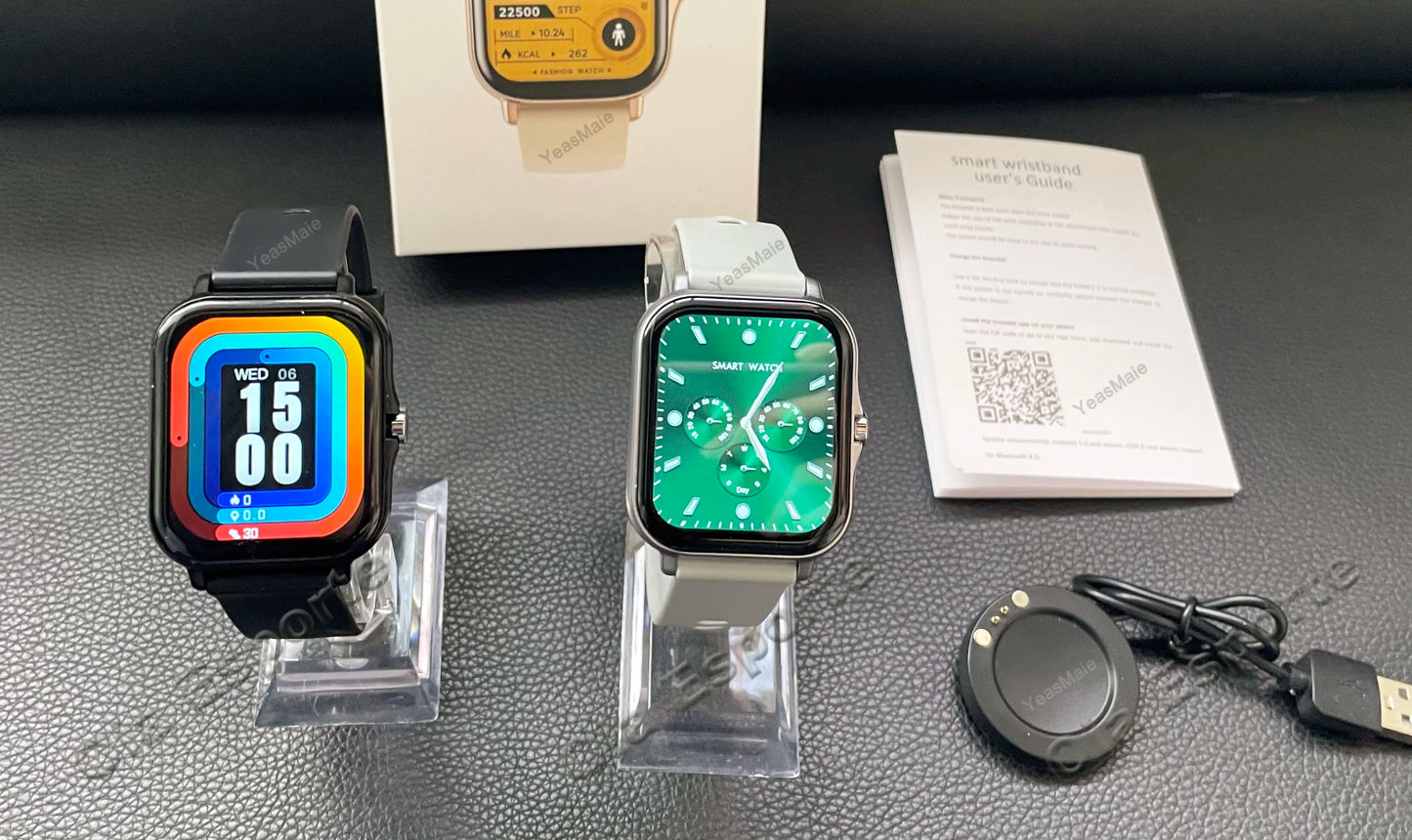 1.83'' Waterproof Smart Watch with Message Answer Call