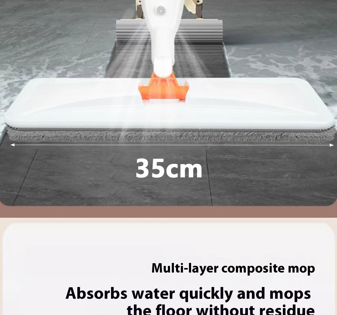 New Large Household Spray Mop With Replaceable Microfiber