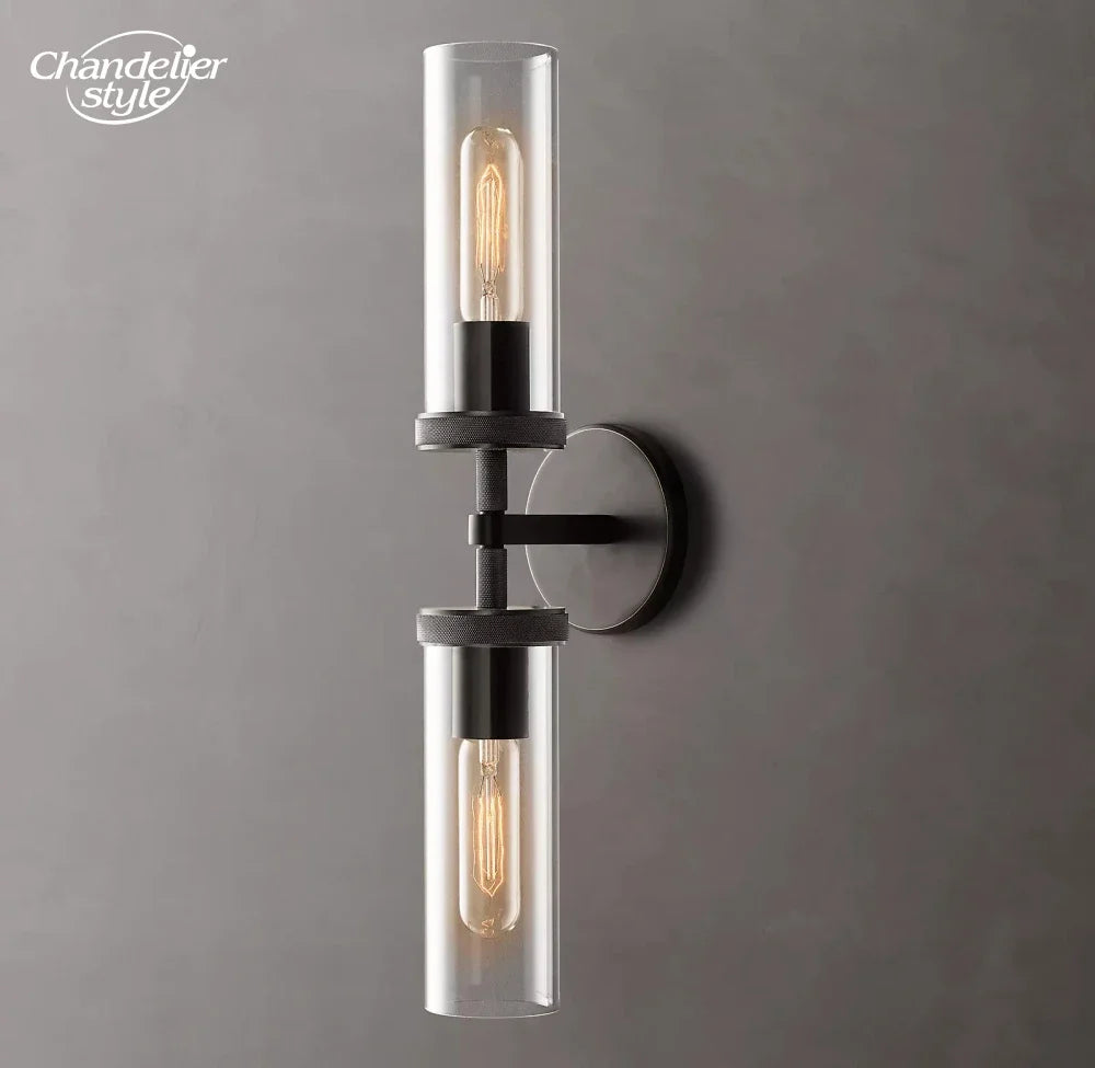 Modern Glass Wall Lamps Lustre LED Lambeth Knurled