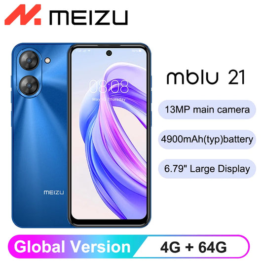 Global Version Meizu Mblu 21 Smartphone 13MP Rear