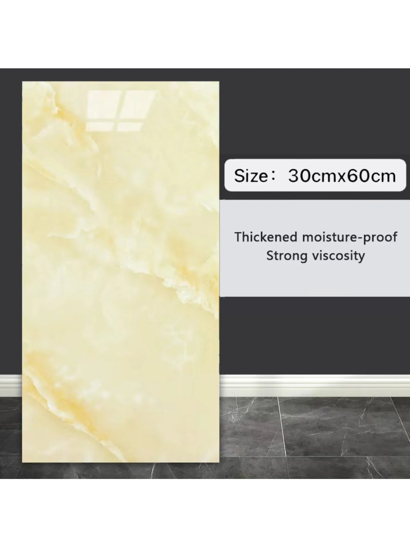 10pcs 3D Wall Sticker classic imitation marble Brick