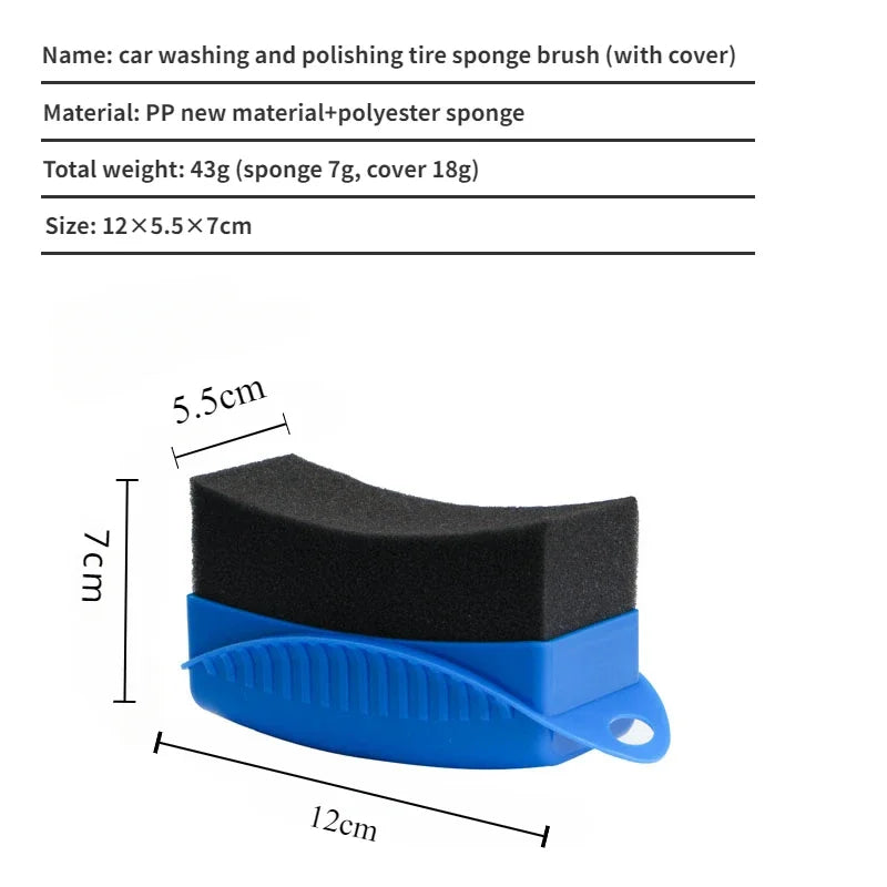 Car Wheel Polishing Waxing Sponge Brush ABS Plastics