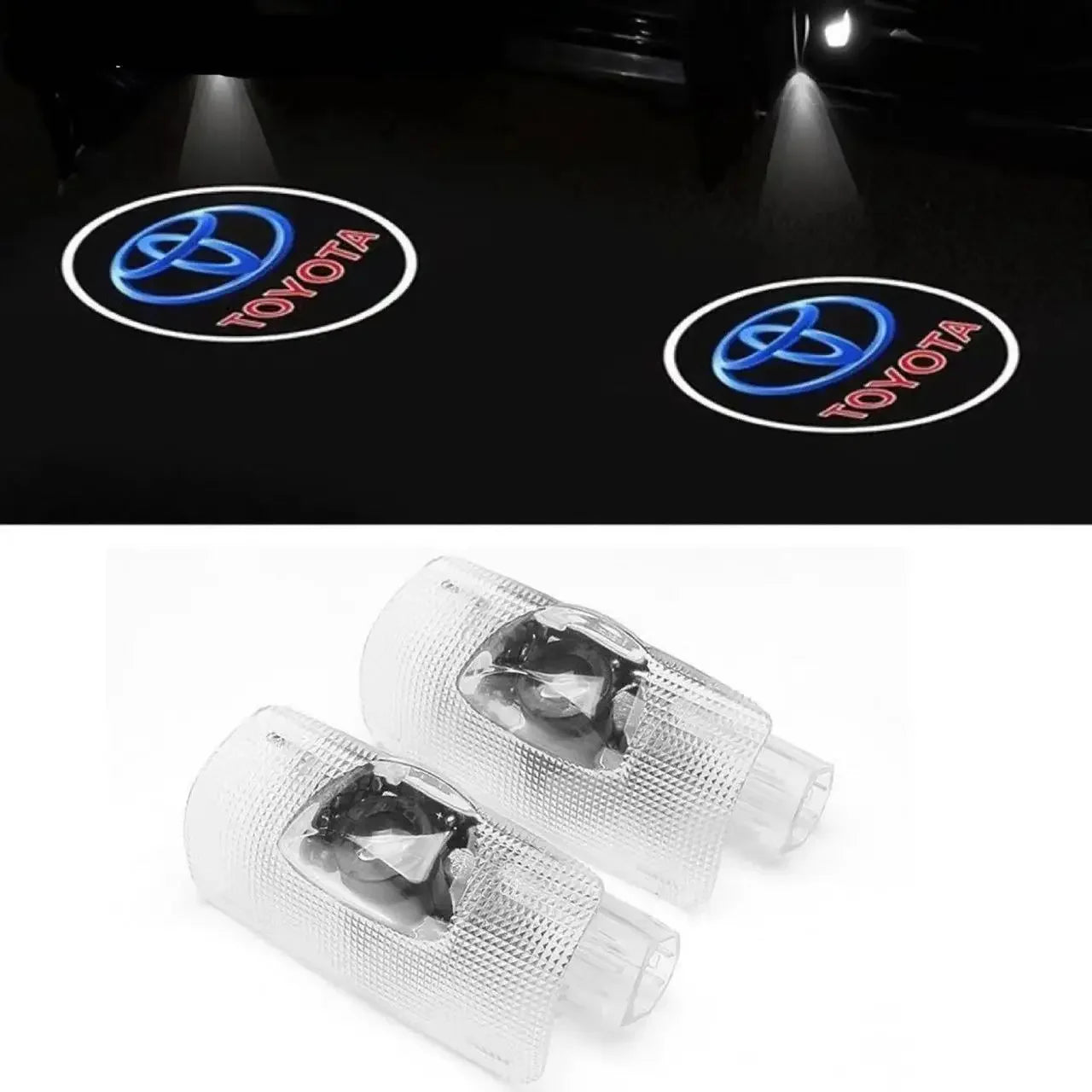 2pcs LED Car door welcome light logo light