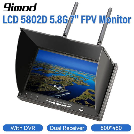 9IMOD LCD5802D FPV Monitor with DVR 5.8G 40CH