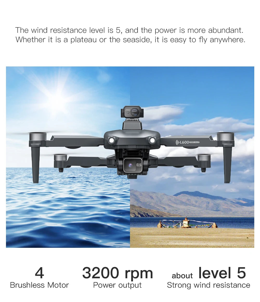 2025 New L600 PRO MAX GPS Drone 5KM