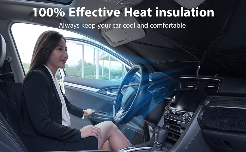 Car Sunshade Windshield Window Umbrella Foldable Sun Shade