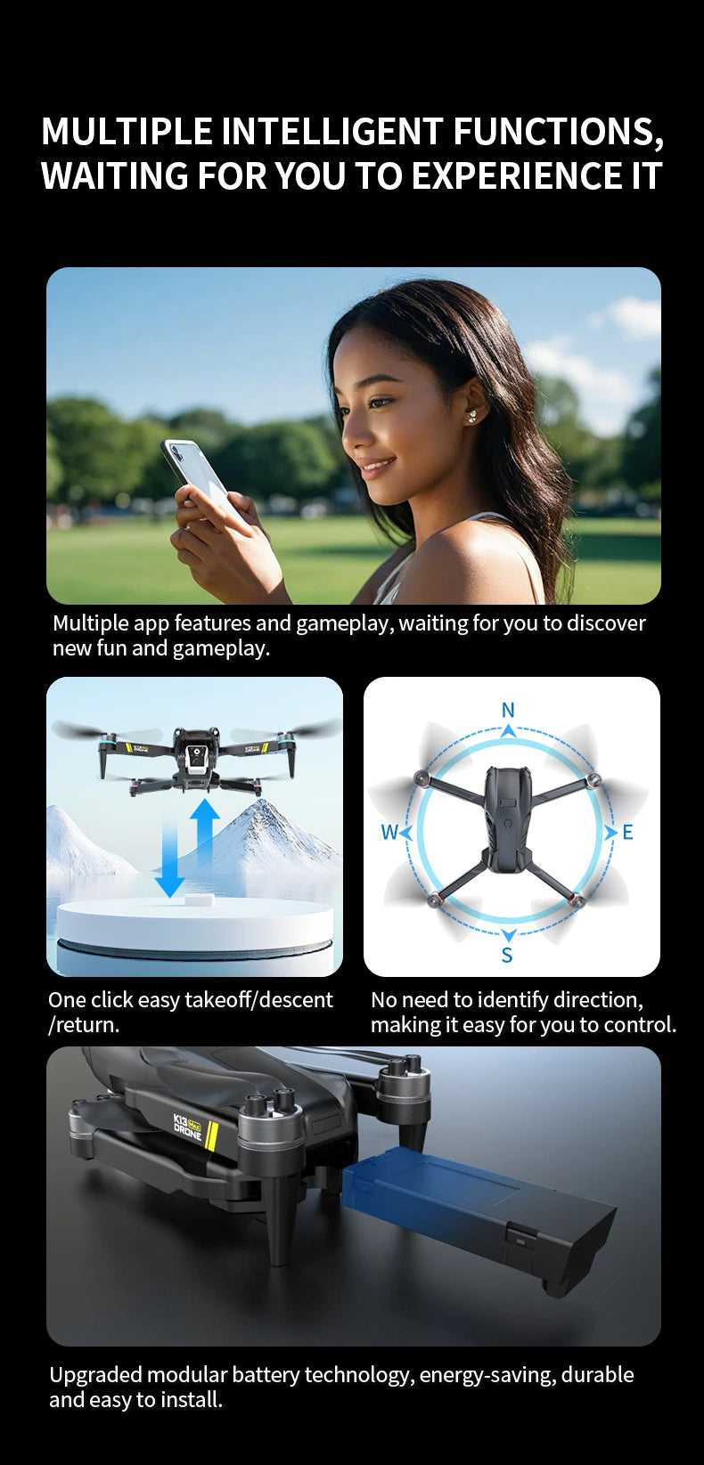 K13 MAX Drone 8K With HD Dual Camera