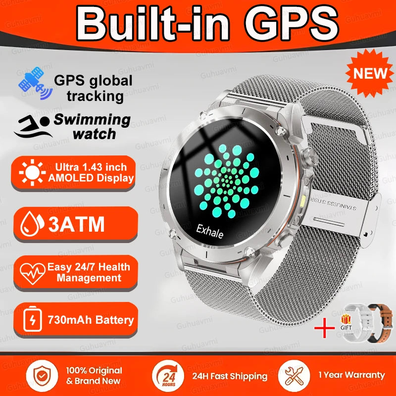 2025 New Smart Watch Men 1000mAh Large Capacity