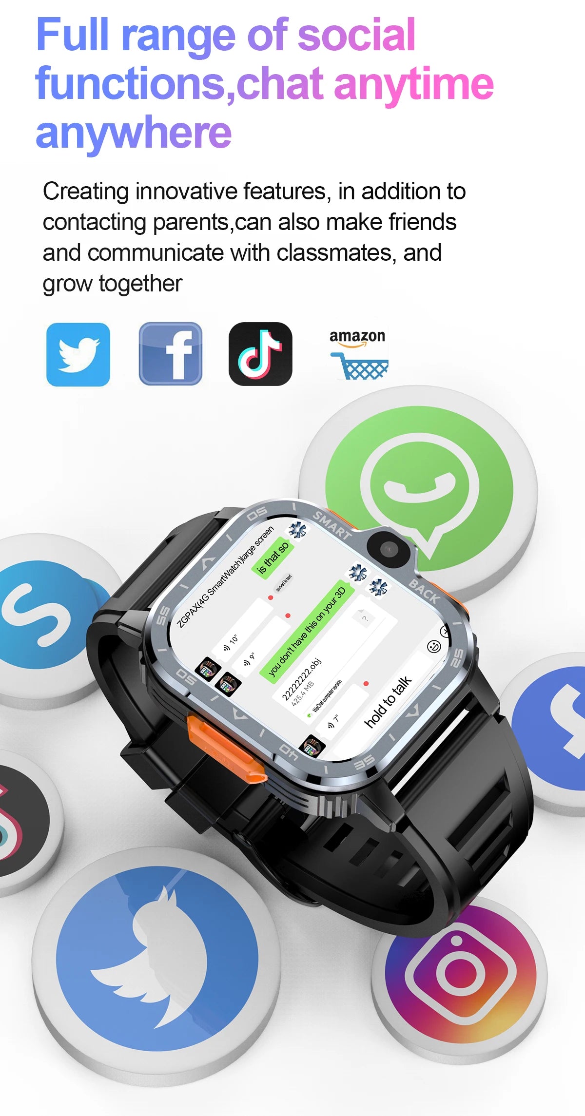 Valdus PGD Android Smart Watch Men GPS 16G/64G