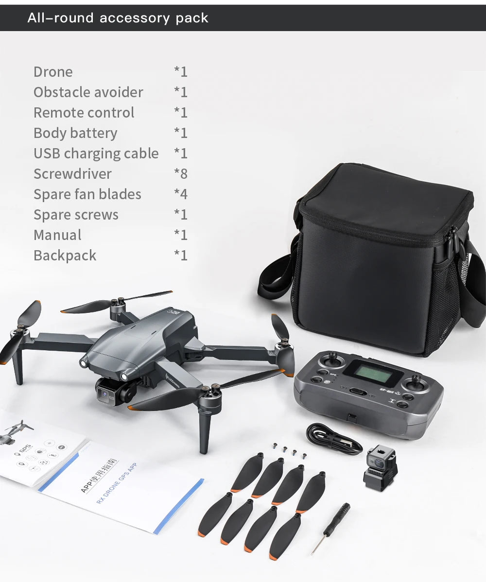 L600 PRO MAX GPS Drone Professional 4K 3-Axis