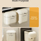 9L/12L DIY Cream-Colored Wall-mounted Kitchen Trash Can with