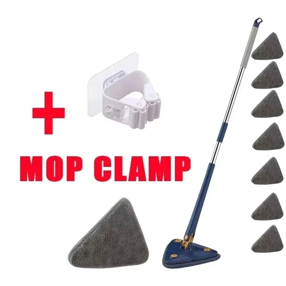 Rotatable Telescopic Triangle Mop 360° Spin Cleaning Mop