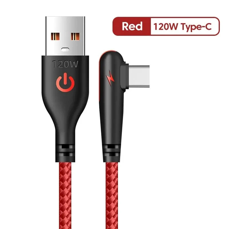90 Degree Elbow Type C USB Fast Charging