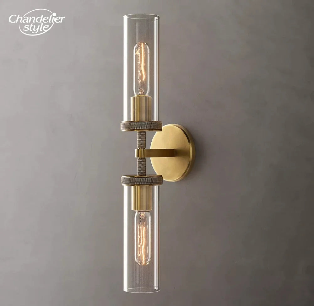 Modern Glass Wall Lamps Lustre LED Lambeth Knurled