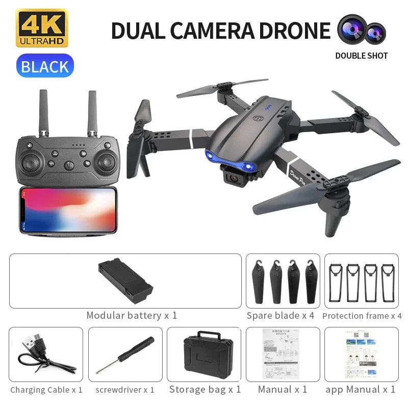 E99pro K3 Foldable Mini Drone - 4K HD