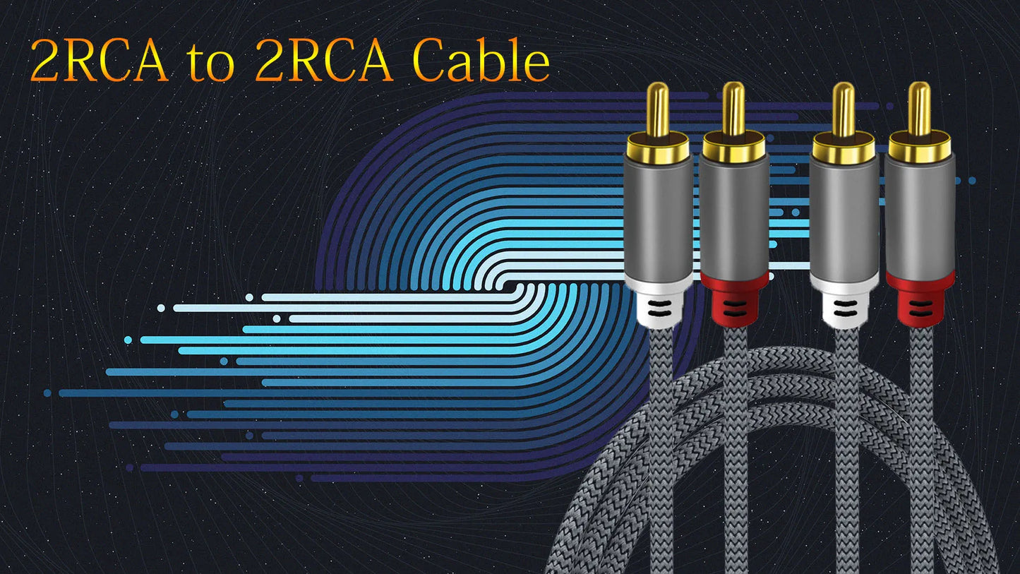 RCA Cable 2 Rca To 2 Rca Stereo