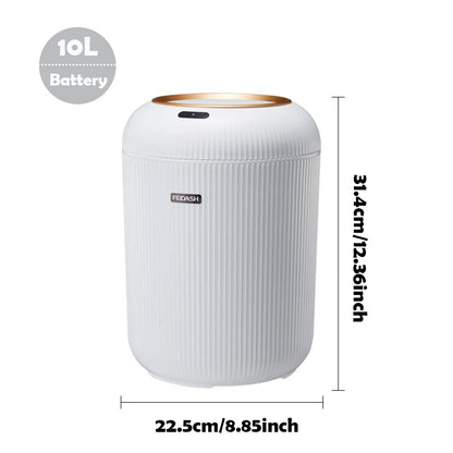 Automatic Trash Can with Lid, Small Plastic Smart