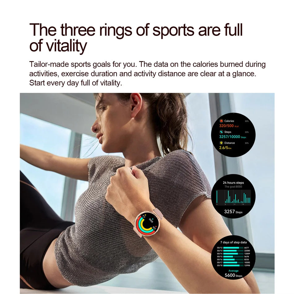 2025 New GPS Tracking Smartwatch Women AMOLED HD