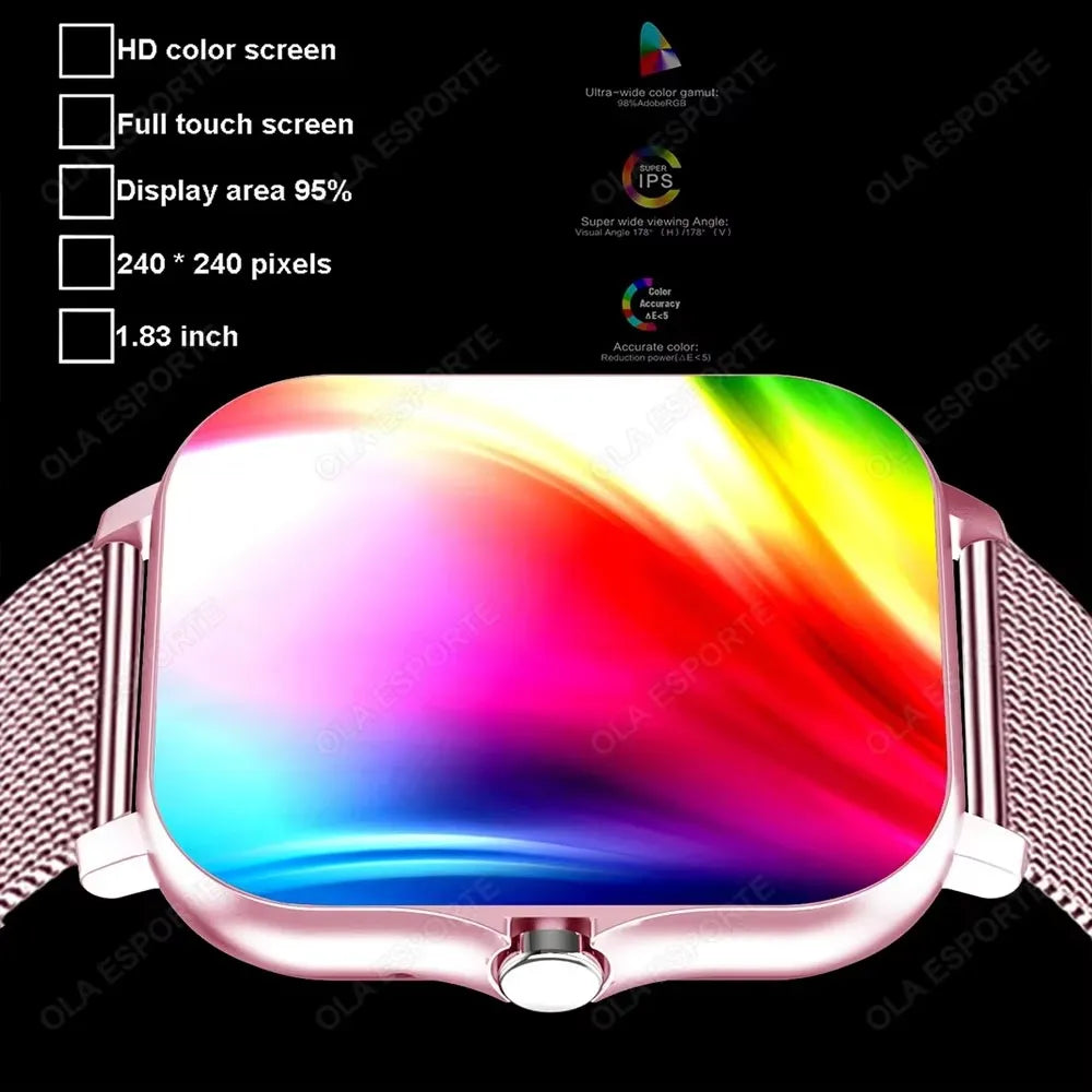 1.83'' Waterproof Smart Watch with Message Answer Call