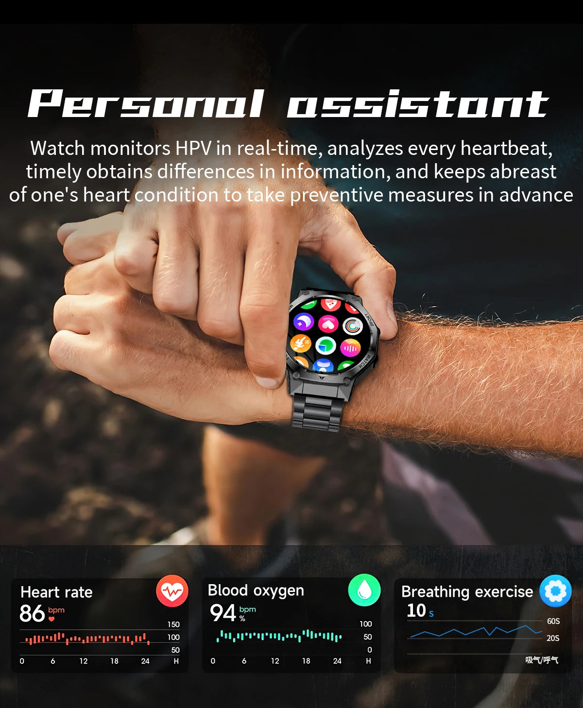 LIGE New Men Smart Watch Bluetooth Calling 800mAh
