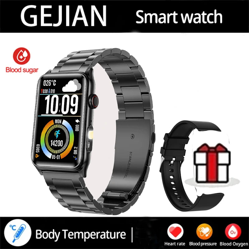 2025 New Smart Watch Men LED Bluetooth Call