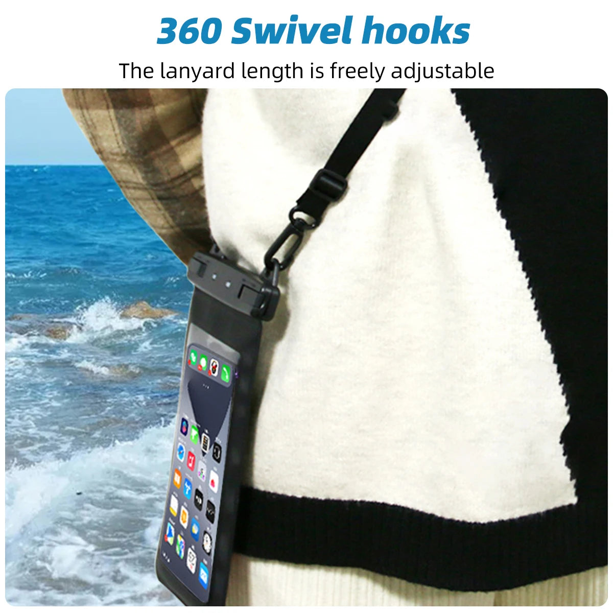 FONKEN Full View Waterproof Case for Phone Underwater