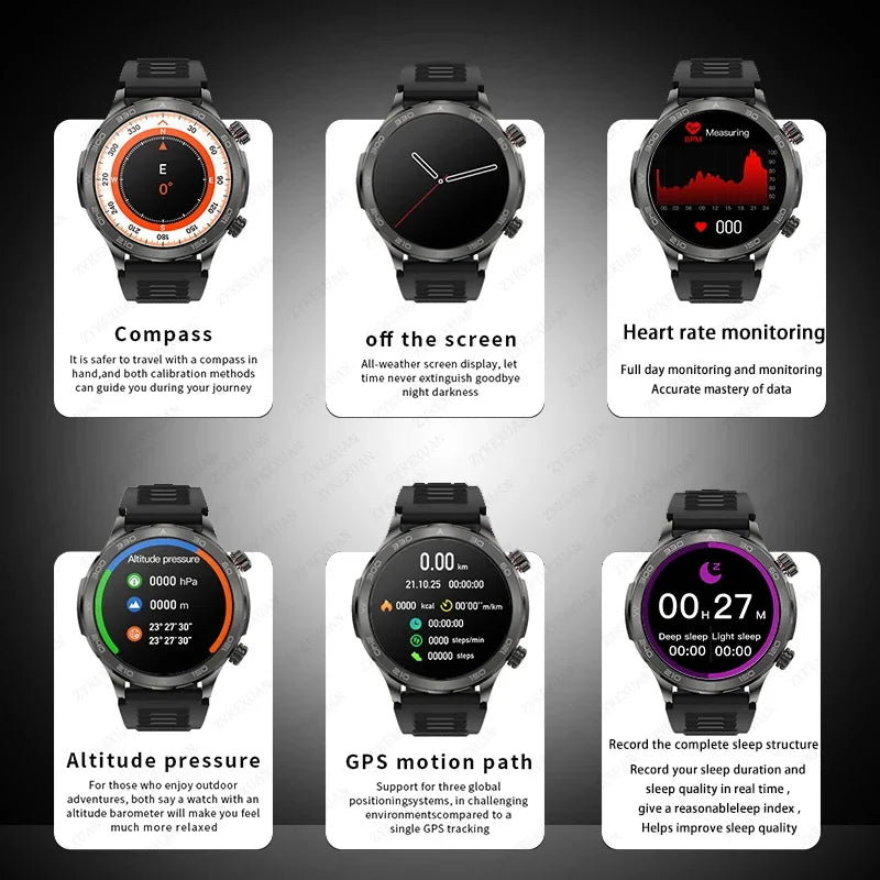 2025 New Bluetooth Call Smart Watch Men For