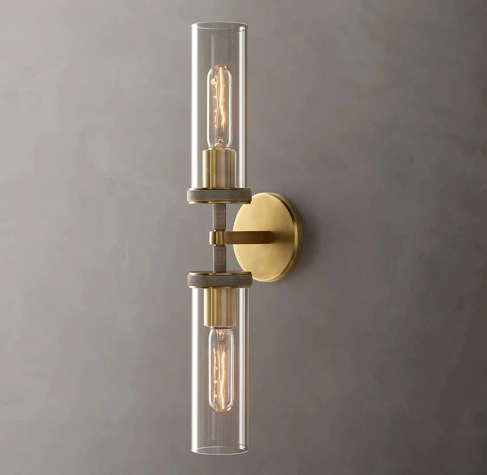 Modern Glass Wall Lamps Lustre LED Lambeth Knurled