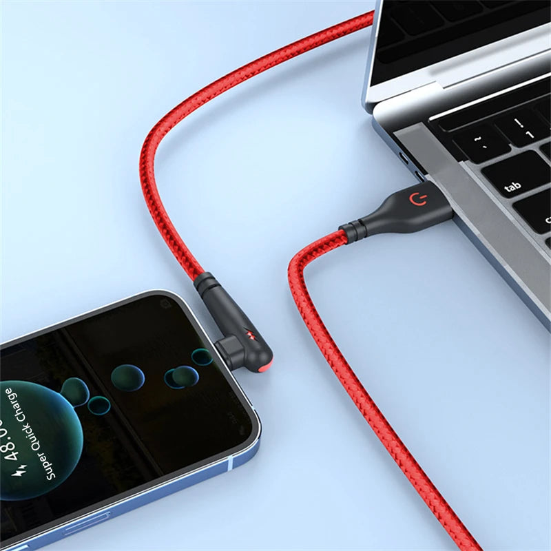 90 Degree Elbow Type C USB Fast Charging